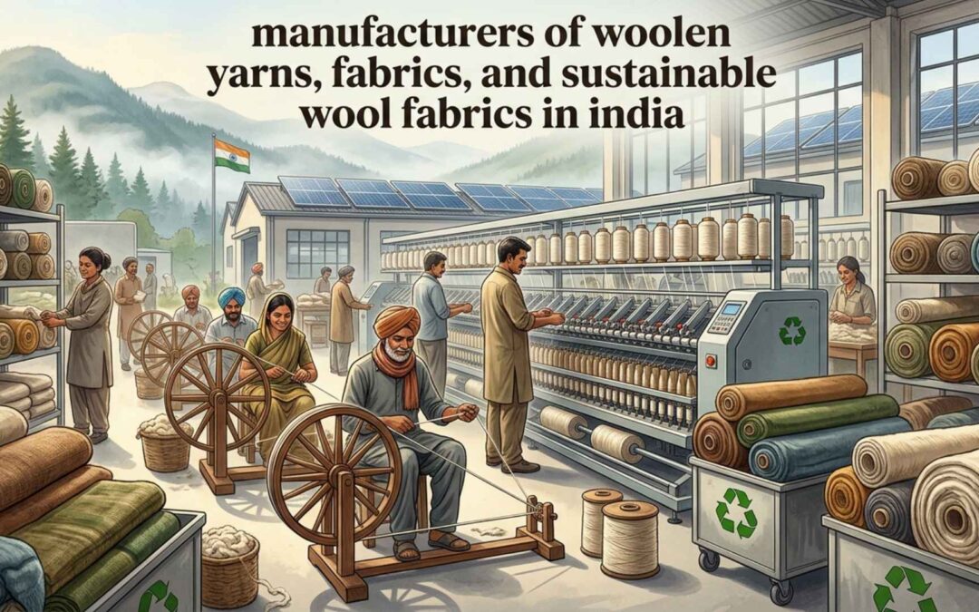 manufacturers of woolen yarns, fabrics, and sustainable wool fabrics in india